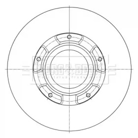 Тормозной диск BORG & BECK BBD6073S