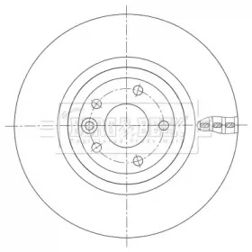 Тормозной диск BORG & BECK BBD6104S