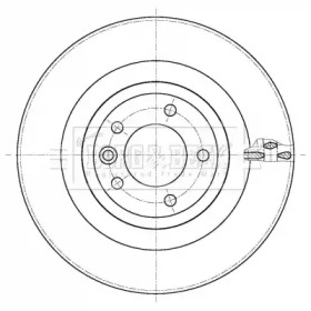 Тормозной диск BORG & BECK BBD6108S