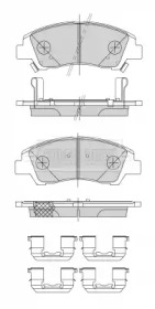 Комплект тормозных колодок BORG & BECK BBP2484