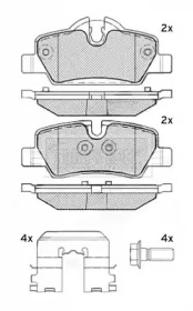 Комплект тормозных колодок BORG & BECK BBP2495