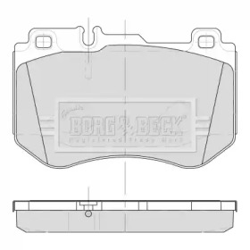 Комплект тормозных колодок BORG & BECK BBP2501