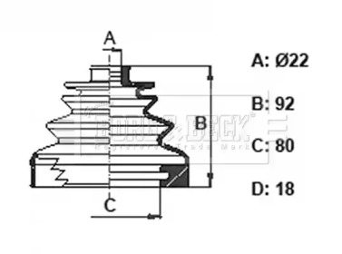 Пыльник BORG & BECK BCB6322