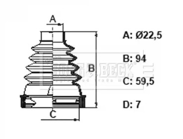 Пыльник BORG & BECK BCB6368