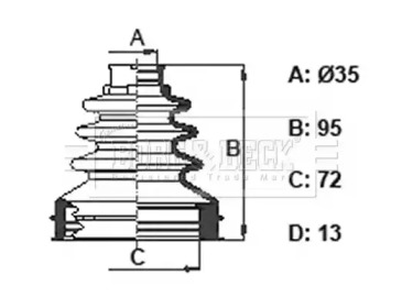 Пыльник BORG & BECK BCB6391