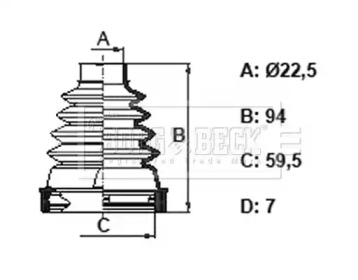 Пыльник BORG & BECK BCB6399