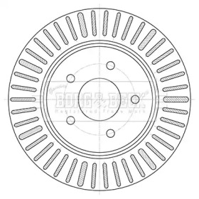 Тормозной диск BORG & BECK BBD5424