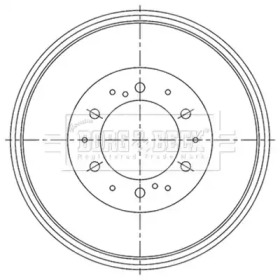 Тормозный барабан BORG & BECK BBR7251