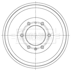 Тормозный барабан BORG & BECK BBR7265