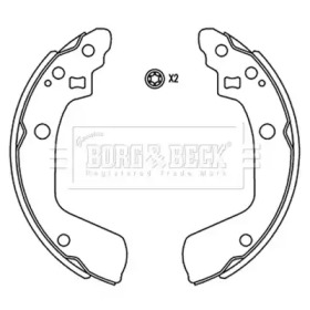 Комлект тормозных накладок BORG & BECK BBS6509