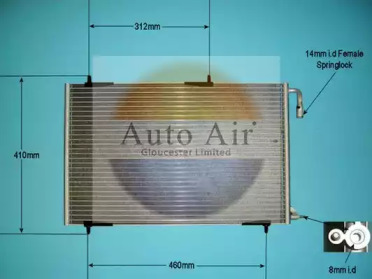 Конденсатор AUTO AIR GLOUCESTER 16-8910A