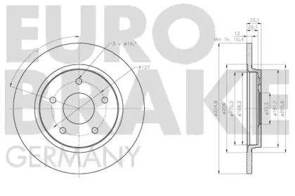 Тормозной диск EUROBRAKE 5815209334