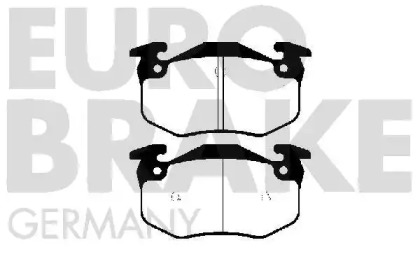 Комплект тормозных колодок EUROBRAKE 5502223927