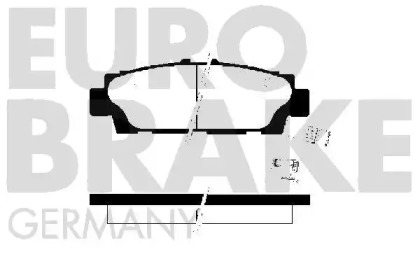 Комплект тормозных колодок EUROBRAKE 5502224537