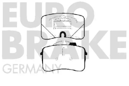 Комплект тормозных колодок EUROBRAKE 5502224730