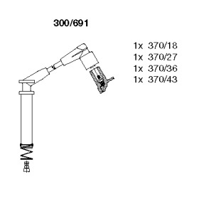 Комплект электропроводки BREMI 300/691