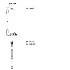 Комплект электропроводки BREMI 600/145