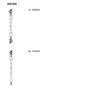 Комплект электропроводки BREMI 600/238