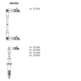 Комплект электропроводки BREMI 600/259