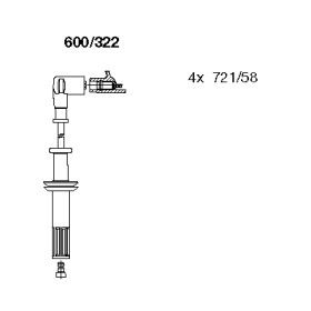 Комплект электропроводки BREMI 600/322