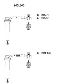 Комплект электропроводки BREMI 800L200