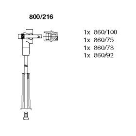 Комплект электропроводки BREMI 800/216