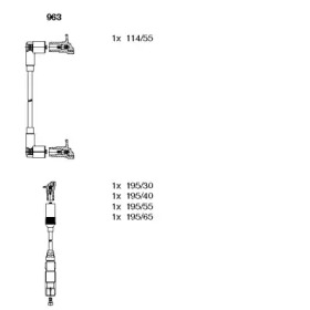 Комплект электропроводки BREMI 963