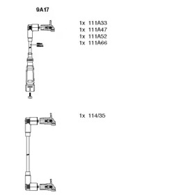 Комплект электропроводки BREMI 9A17