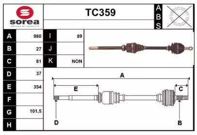 Вал SERA TC359