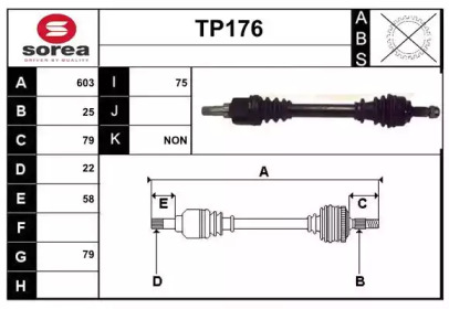 Вал SERA TP176