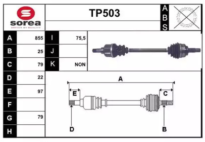 Вал SERA TP503