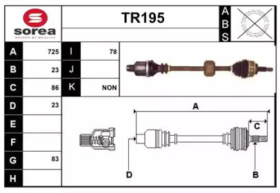 Вал SERA TR195