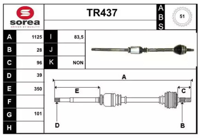 Вал SERA TR437