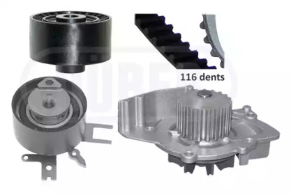 Комплект водяного насоса / зубчатого ремня DÜRER PA121148