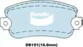 Комплект тормозных колодок BENDIX-AU DB101 GCT