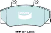 Комплект тормозных колодок BENDIX-AU DB1169 EURO+