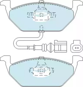 Комплект тормозных колодок BENDIX-AU DB1405 EURO+