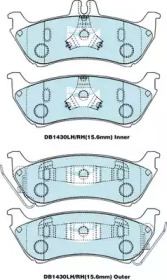 Комплект тормозных колодок BENDIX-AU DB1430 HD