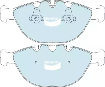 Комплект тормозных колодок BENDIX-AU DB1495 GCT