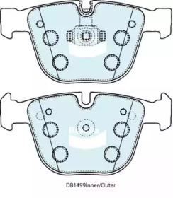 Комплект тормозных колодок BENDIX-AU DB1499 GCT