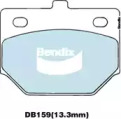 Комплект тормозных колодок BENDIX-AU DB159 GCT