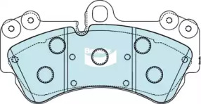 Комплект тормозных колодок BENDIX-AU DB1676 -4WD