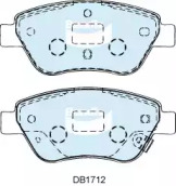 Комплект тормозных колодок BENDIX-AU DB1712 GCT