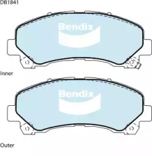 Комплект тормозных колодок BENDIX-AU DB1841 HD