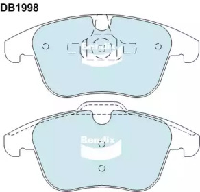 Комплект тормозных колодок BENDIX-AU DB1998 GCT