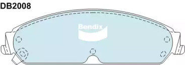 Комплект тормозных колодок BENDIX-AU DB2008 HD