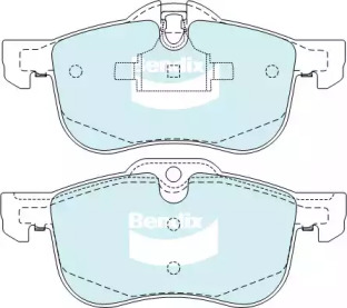 Комплект тормозных колодок BENDIX-AU DB2022 HD