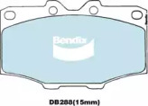 Комплект тормозных колодок BENDIX-AU DB288 HD