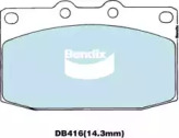 Комплект тормозных колодок BENDIX-AU DB416 GCT