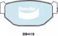 Комплект тормозных колодок BENDIX-AU DB419 GCT